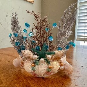 Seashell and Coral Decorative Headpiece/Centerpiece